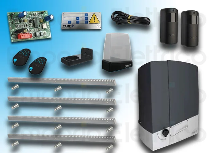 came automation kit bxv plus 801ms-0580+4 mt galvanised rack emp8k01ms-057cremz