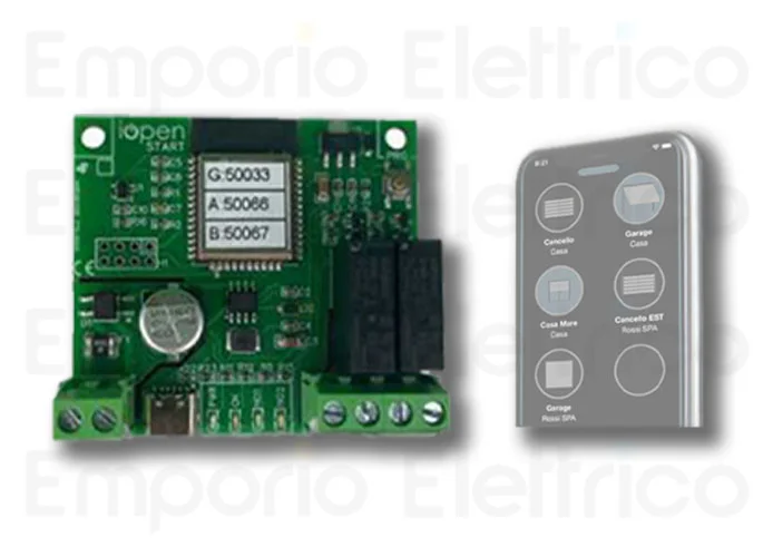 iopen unlimited remote opening for smartphones and internet 12/24v 230v iopen start