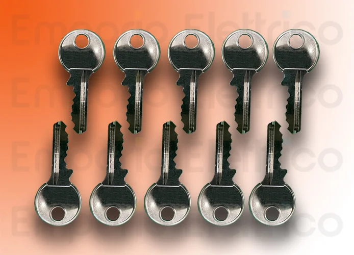 faac ricambio chiave serratura sportello b614 (10pz) 63003421