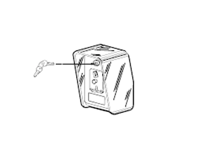 fadini Ersatzteil des Kopfes mit Münzprüfer, Tür und Schlüsseln aus Edelstahl 203319