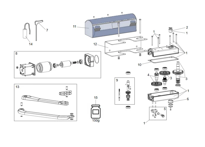 genius ricambio confez. carter esterno f0602 00058f0602x