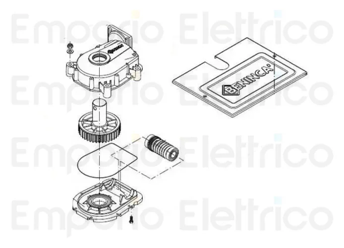 beninca ricambio vite s.f. ass. x du.it9/14/24v 9686287