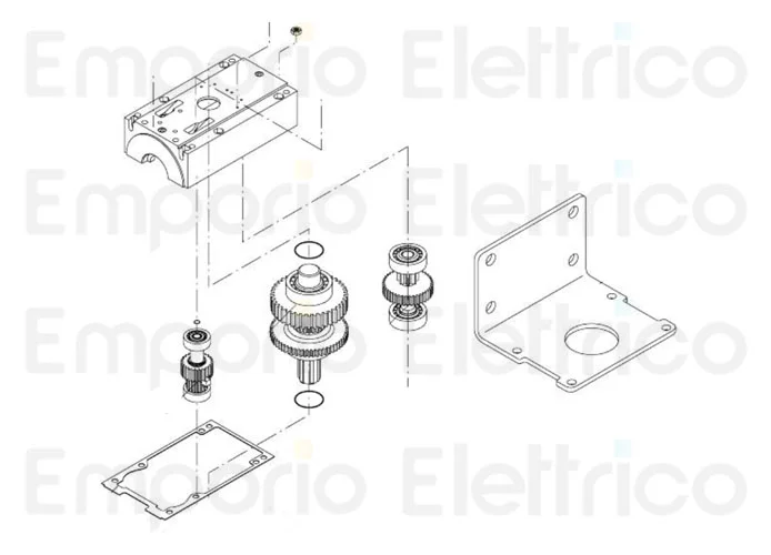 beninca ricambio albero di uscita x du.45e/r/24v 9686132