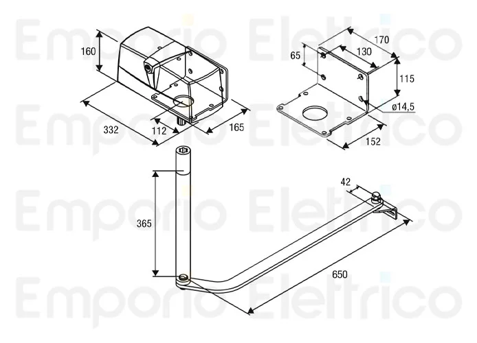 beninca pagina ricambi per motore pr.45el