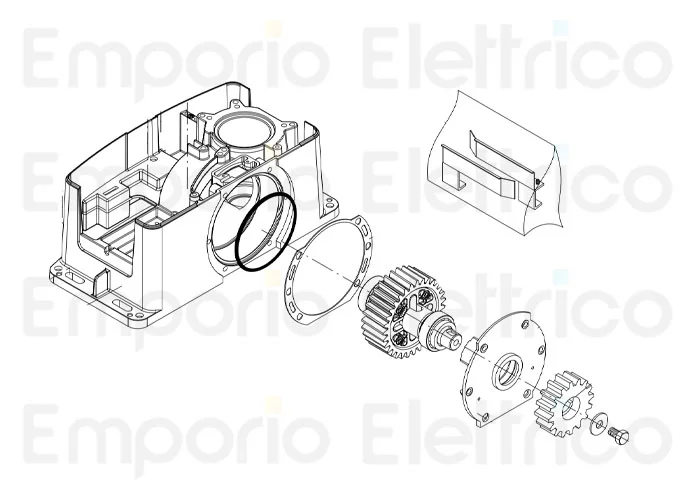 beninca ricambio albero uscita x bull 624 9686423