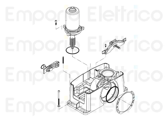 beninca ricambio motore con vsf e flangia x bull 624 9686477