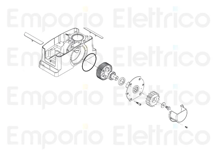 beninca ricambio albero uscita x bull424 esa 9b 968601612
