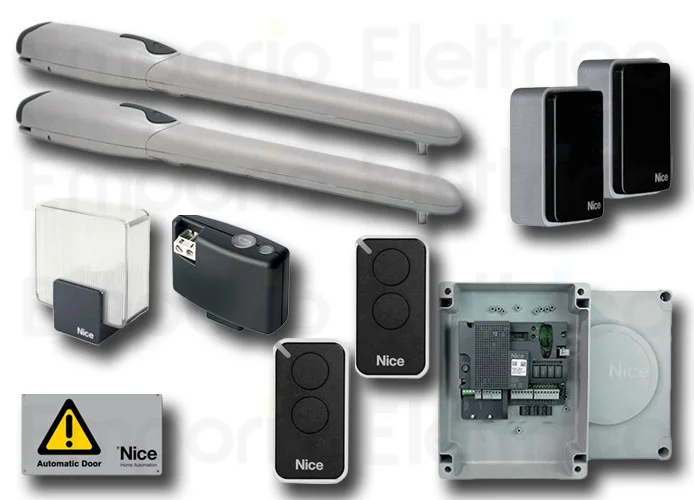 nice kit automazione cancelli a battente wingo5kit bd wingo5bdkce