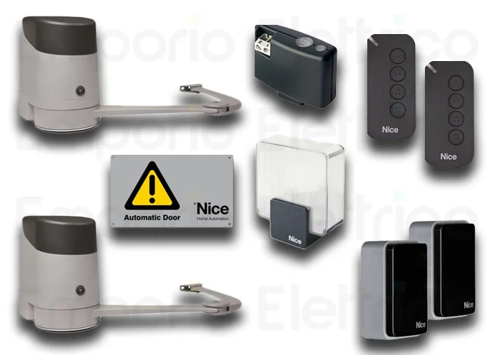 nice kit automazione cancelli a battente hoppkit bd hoppbdkce