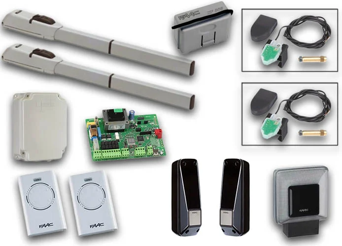 faac kit automazione cancelli a battente 230v longmaster sg 104155