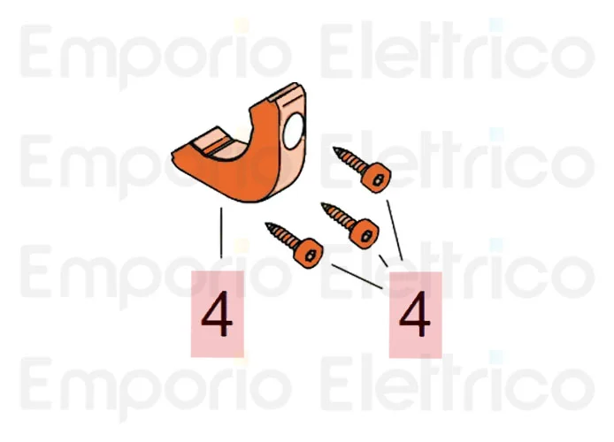 faac ricambio collare di chiusura 412 r1 799358