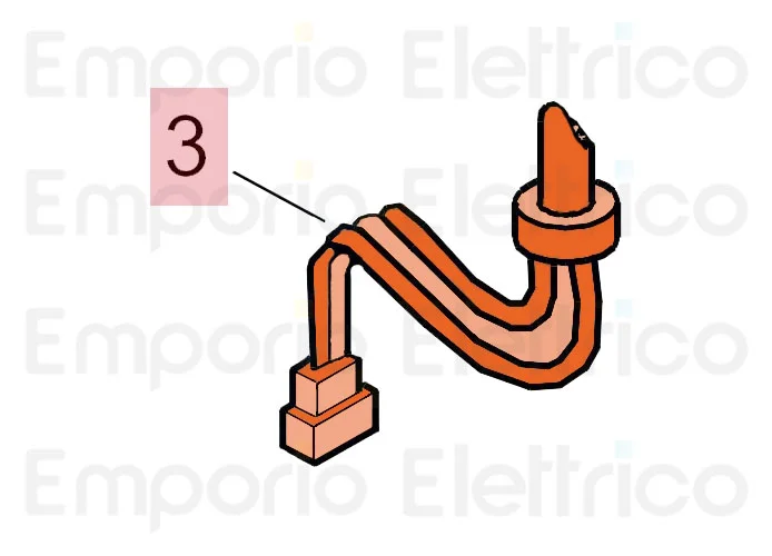 faac ricambio cavo el.mt.1,8 s/motoprotettor 7514075