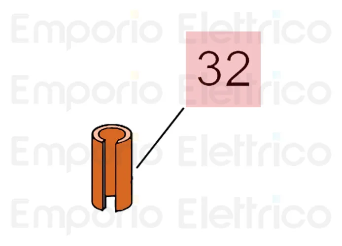 faac ricambio spina el.10 x35 sp.0,8 7061135
