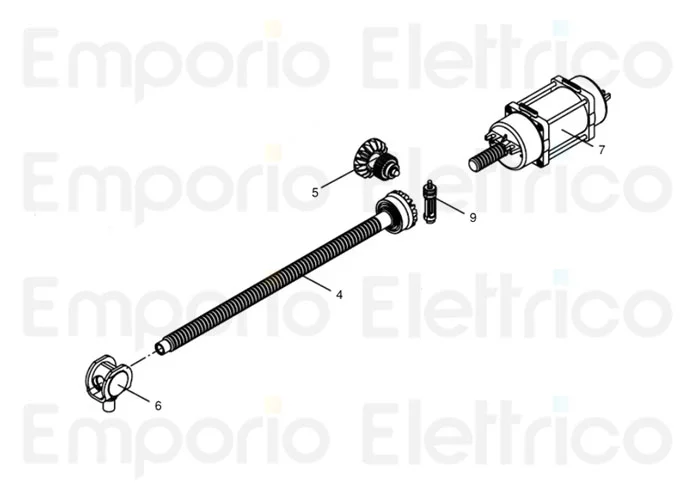 beninca ricambio motore bob2124/bob2124e/bob3024e 9686767