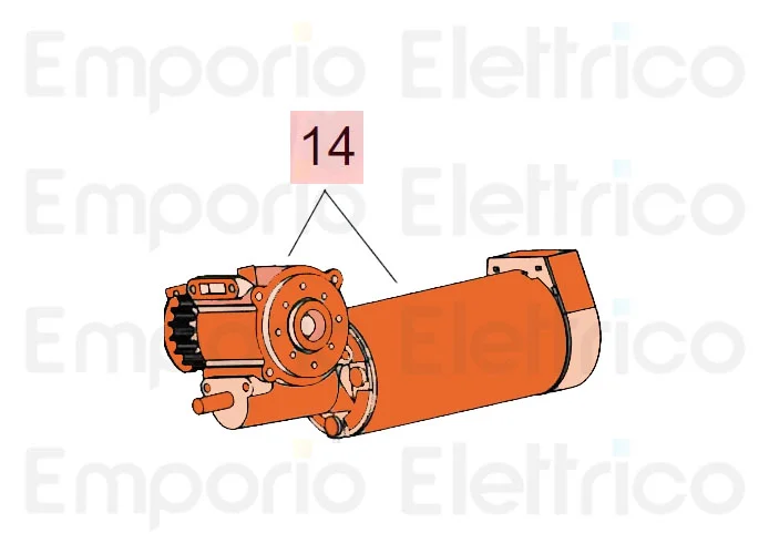 faac ricambio motore c/riduttore + puleggia 940 7700155