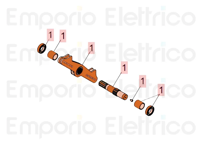 faac ricambio gruppo di moto completo b680h 63003306