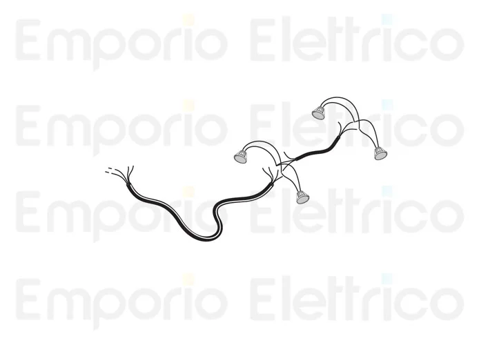 fadini Ersatzteil des elektrischen Kabels mit 4 LED-Strahlern für bayt 980 97376
