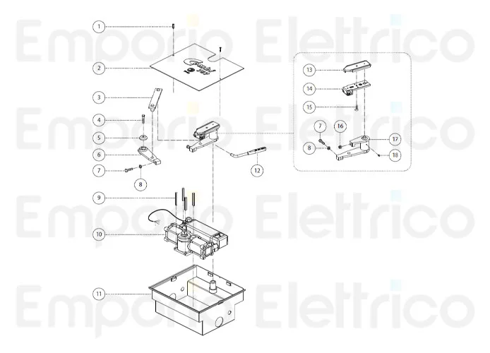 fadini Ersatzteil des Schmiernippels m6x1 für combi 787 78718