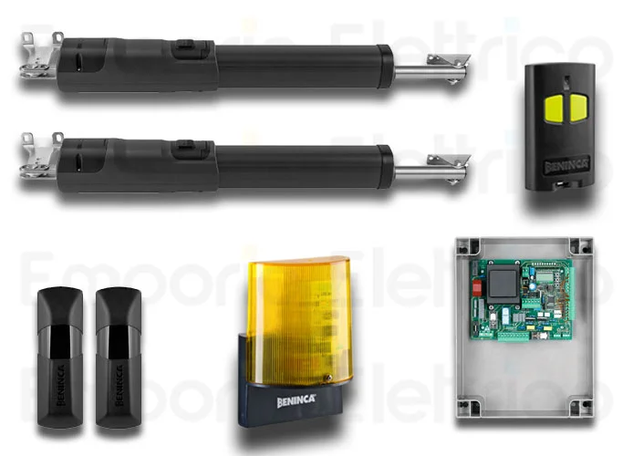 beninca kit de automatización para puertas batientes 230vac ktom30me.b 959003364