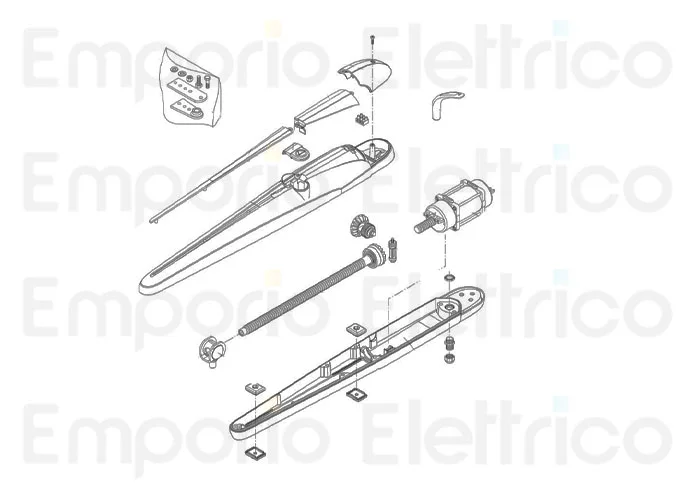 beninca Seite Ersatzteile des bob2124e Motors