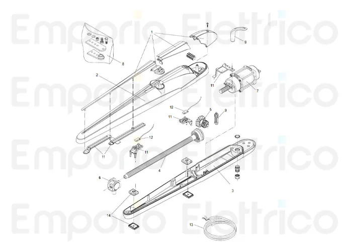 beninca Ersatzteil des Endschalters reed mk4 x bob 24v für bob24 9686884