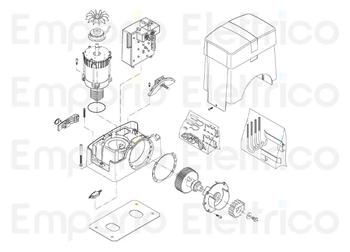 beninca Ersatzteil der Elektrobremse für bull.he reverse 968601864