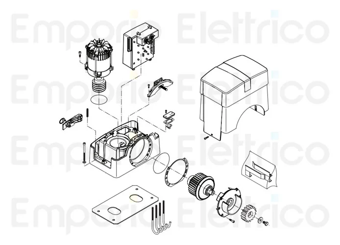 beninca Ersatzteil des Motors 230v für bull15m 5b 9688229