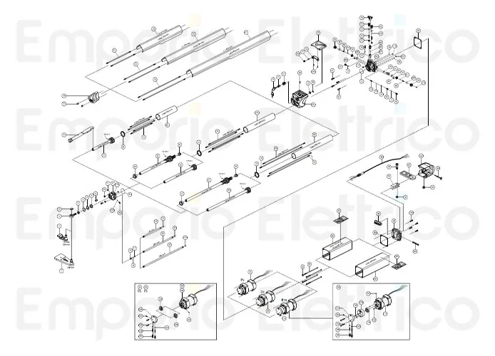 fadini Ersatzteil des elektrischen Kabels 4x1 – 0,5vvf für hindi 880 evo 87098