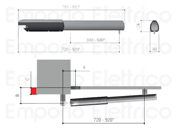 came 2 x Antrieb ati 24v 001a5024n a5024n