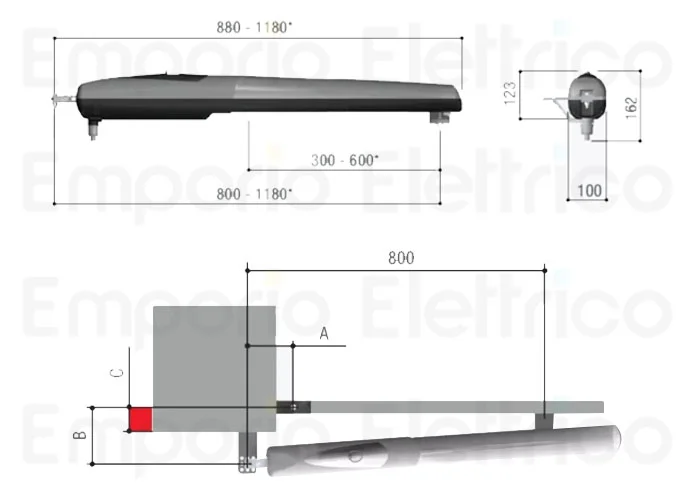 came Antrieb axo 230v 001ax402306 ax402306