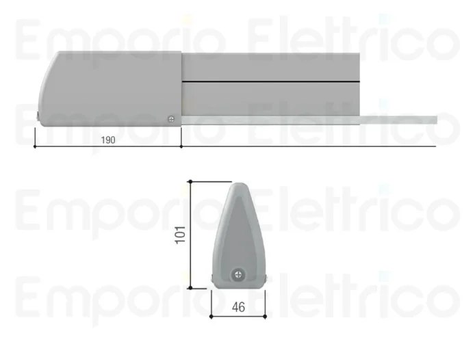 came schwarze Sicherheitsleiste 001dfwn1700n dfwn1700n
