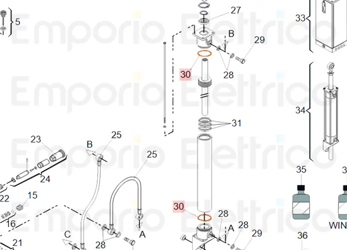 faac Ersatzteil o-ring 1,78x34,65 nb70 7090450015