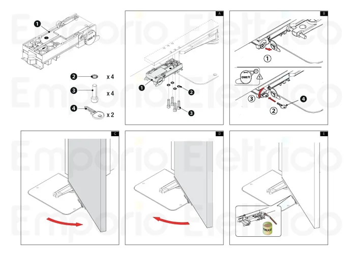 came Entriegelungseinheit mit Schlüssel 001a4366 a4366 (new code 801xa-0030)